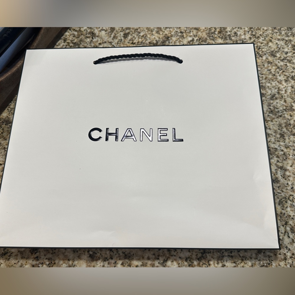Chanel White Shopping Bag
